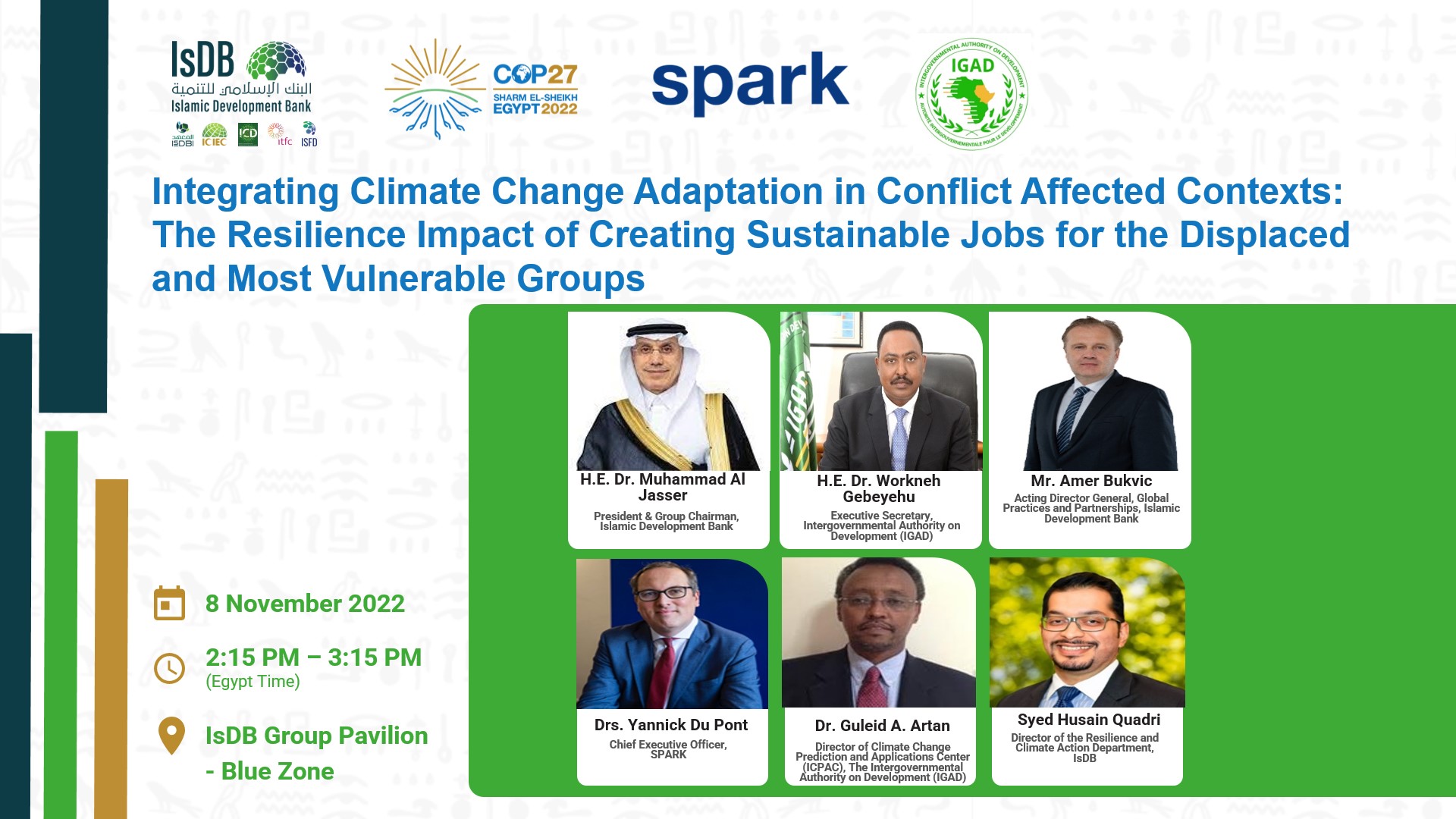 Integrating Climate Change Adaptation in Conflict Affected Contexts: The Resilience Impact of Creating Sustainable Jobs for the Displaced and Most Vulnerable Groups 