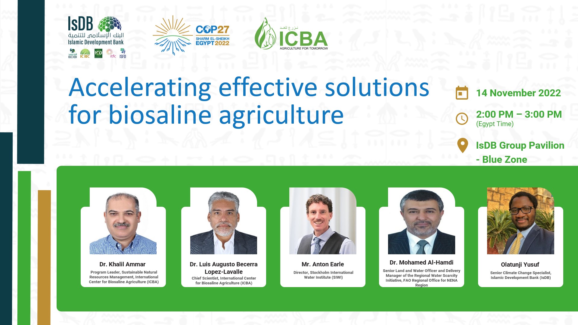 Accelerating effective solutions for biosaline agriculture 