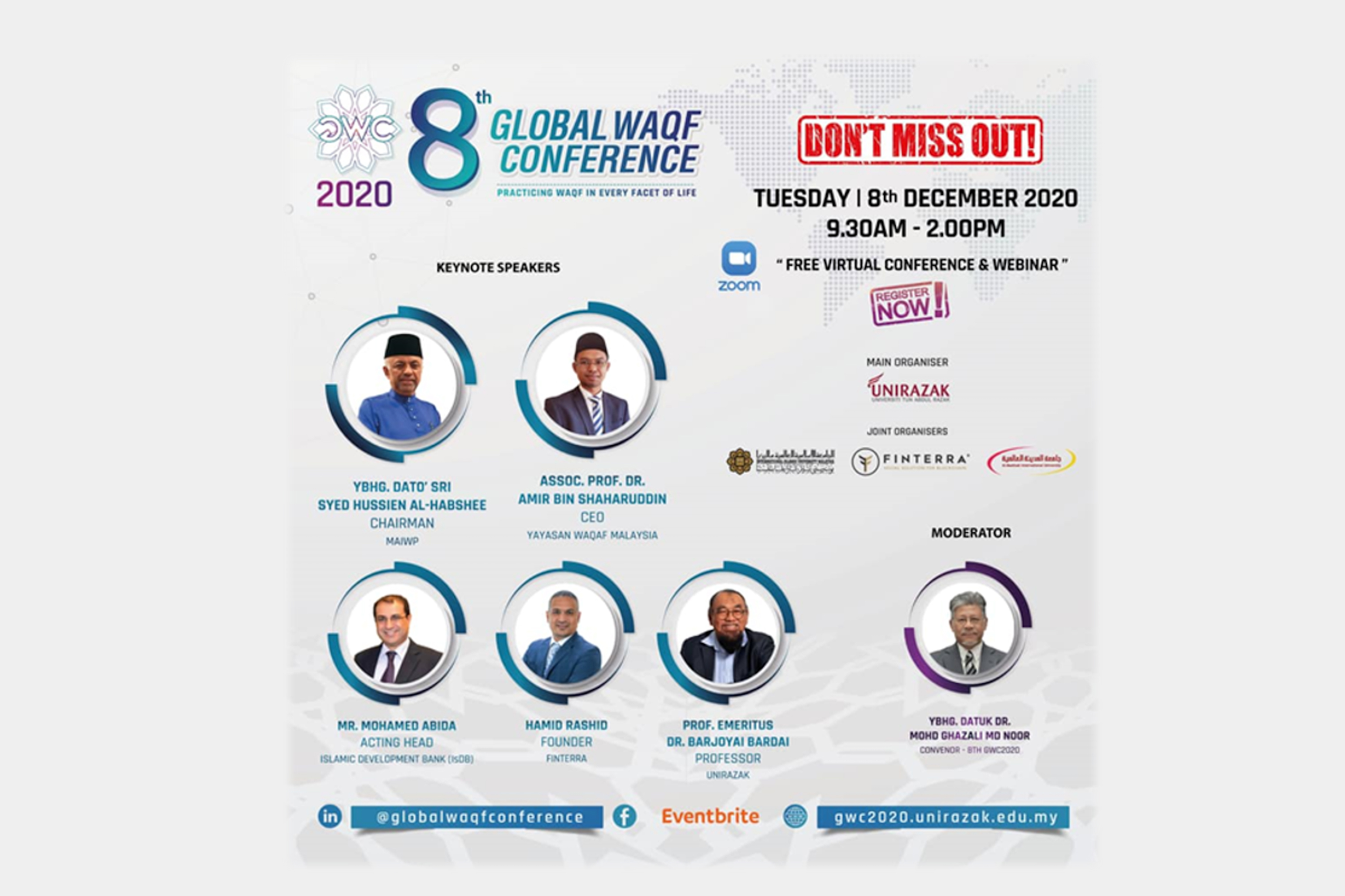 8th Global Waqf Forum GWC 2020 – 8th December 2020