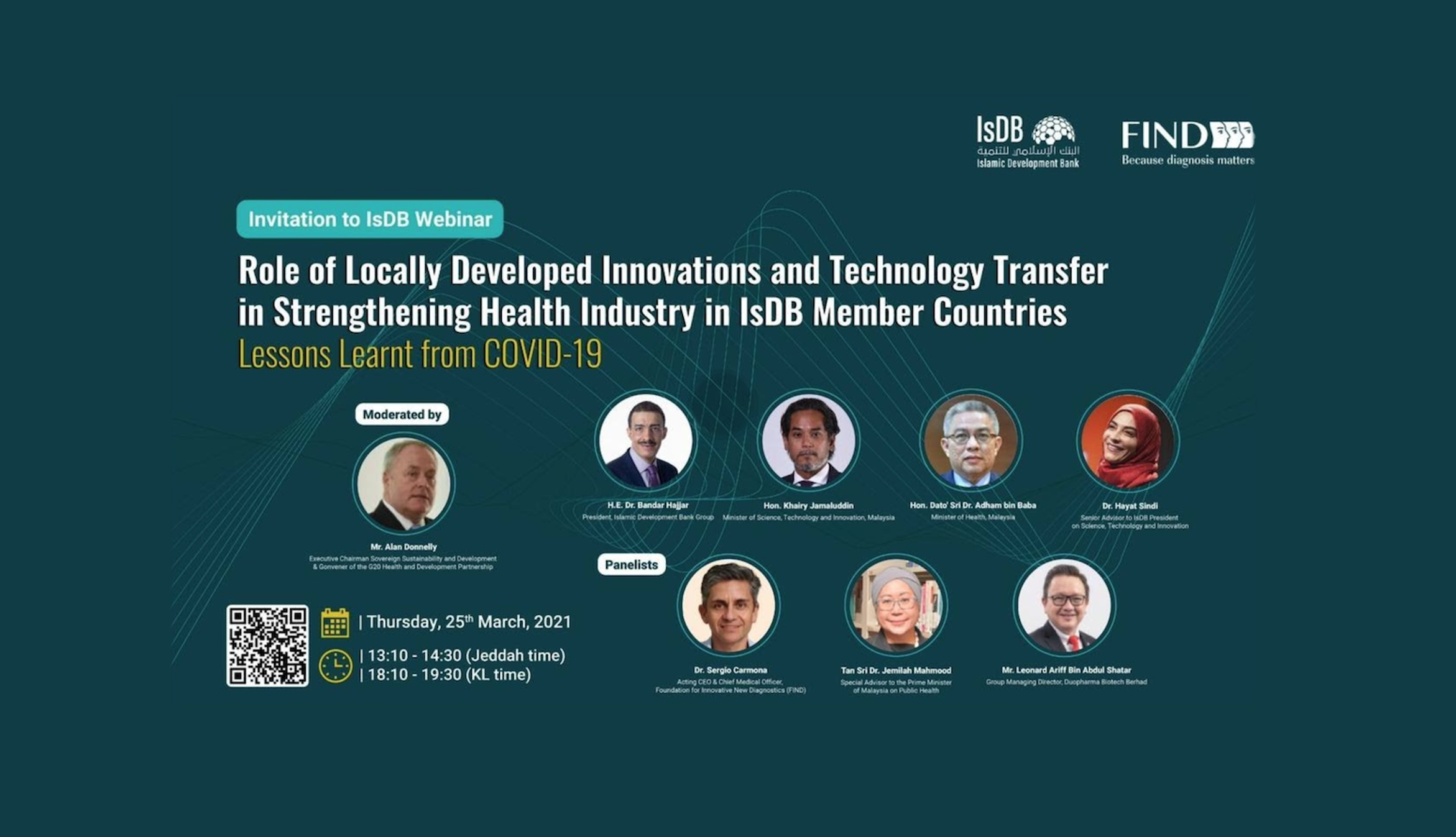 Webinar on Role of Locally Developed Innovation and Technology Transfer in Strengthening Health Industry in IsDB Member Countries