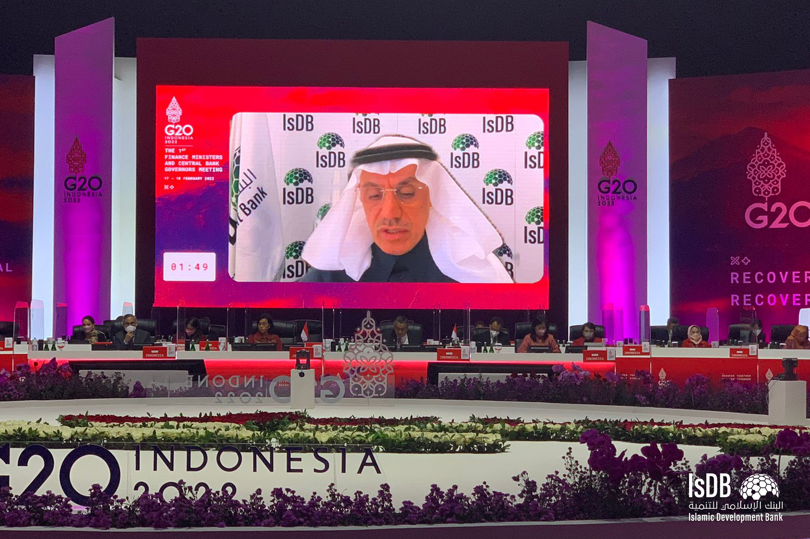 رئيس البنك الإسلامي للتنمية يخاطب اجتماع وزراء المالية ومحافظي البنوك المركزية لمجموعة العشرين في إندونيسيا