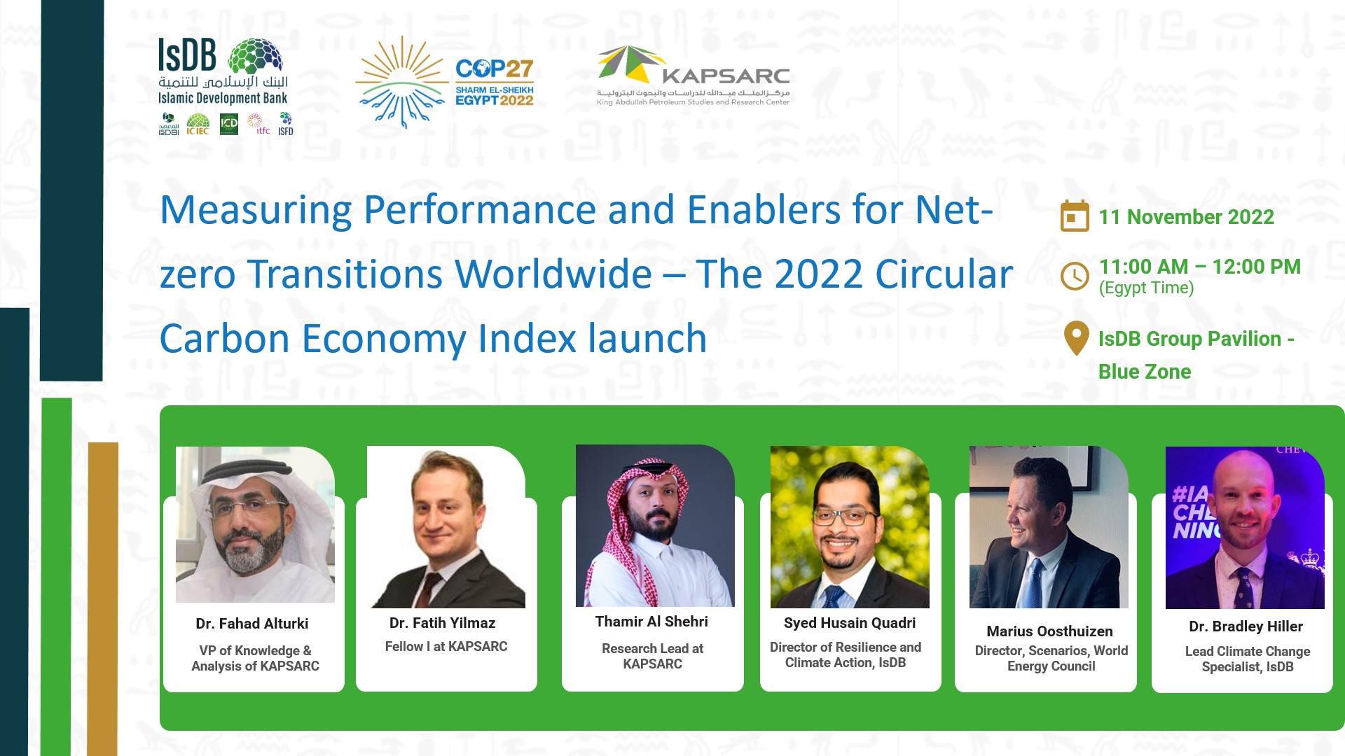 Measuring Performance and Enablers for Net-zero Transitions Worldwide – The 2022 Circular Carbon Economy Index launch 