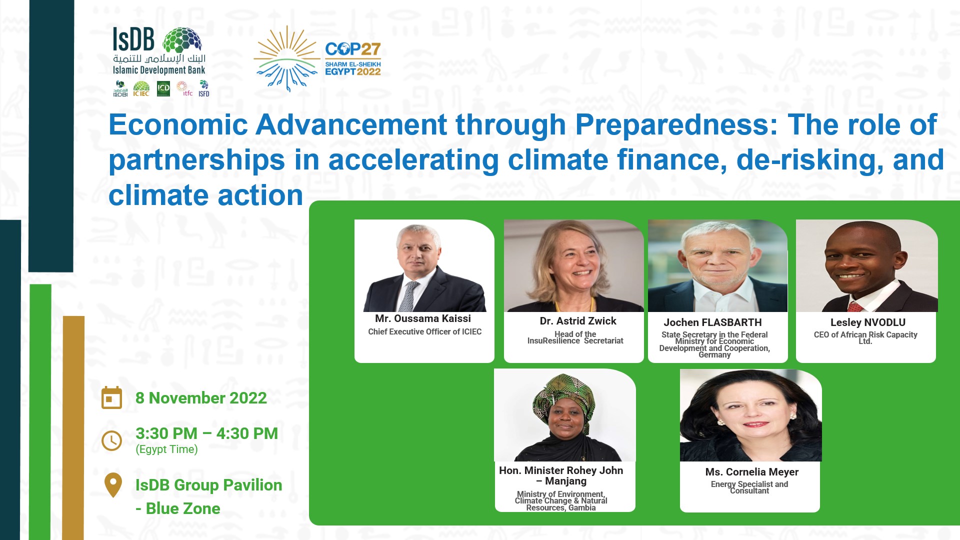 Economic Advancement through Preparedness: The role of partnerships in accelerating climate finance, de-risking, and climate action 